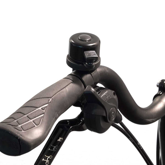 Bicycle bell with AirTag hideout for Brompton