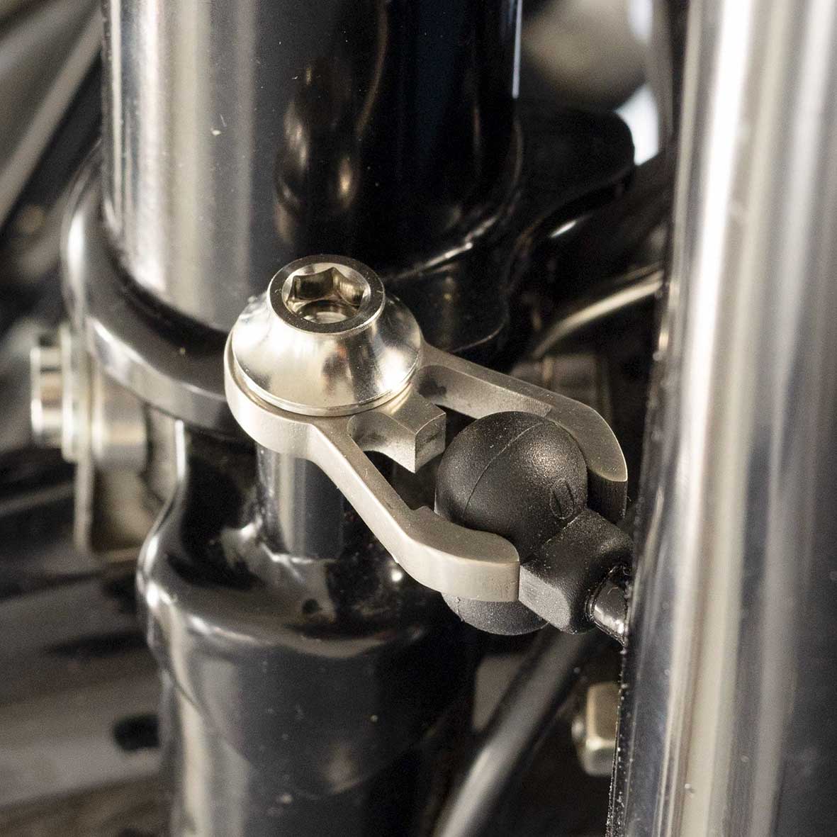 Lenkerklapphalterung Handlebar Headpost Catch für Brompton Faltrad aus Titan