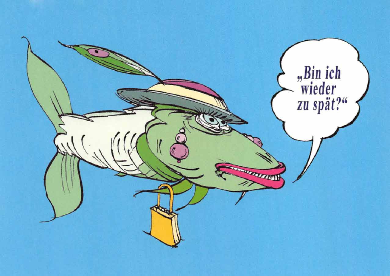 Postkarten-Set Fisch Motive von Manfred Stempels