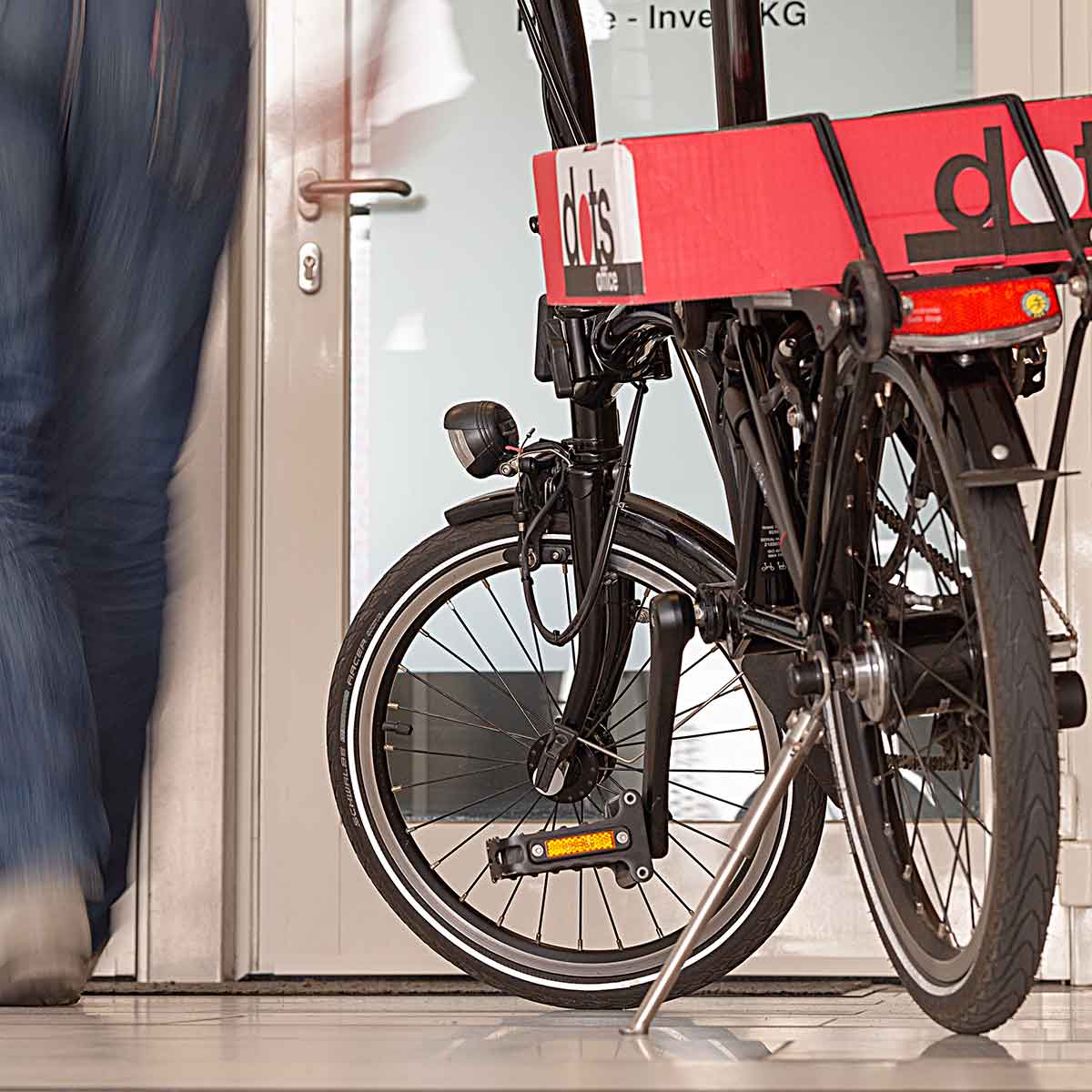 Fahrradständer aus Titan für Brompton Faltrad (nur P Line und T Line)
