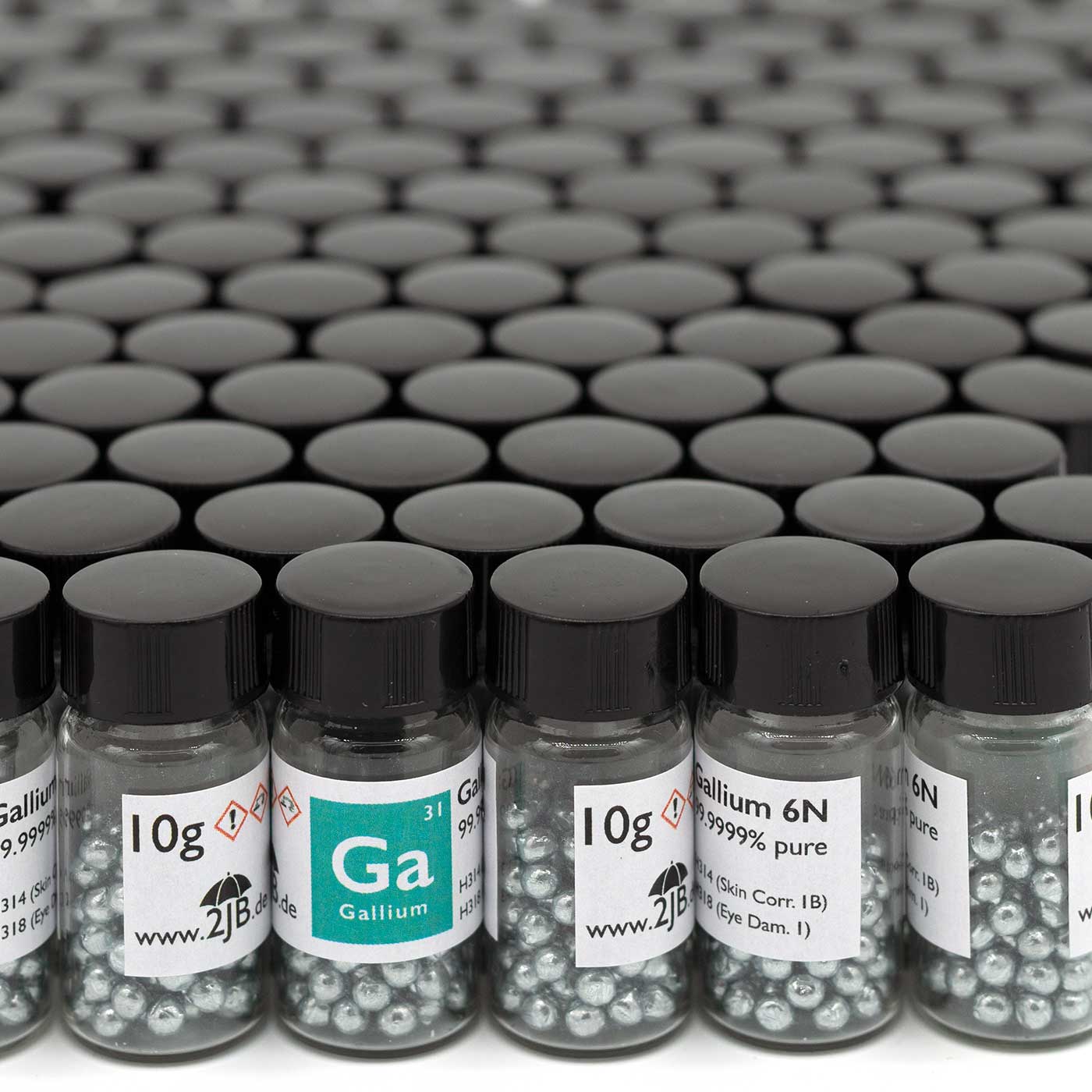 Gallium Granulat 99,9999% 6N Ga 31 Flüssigmetall (a 10g)