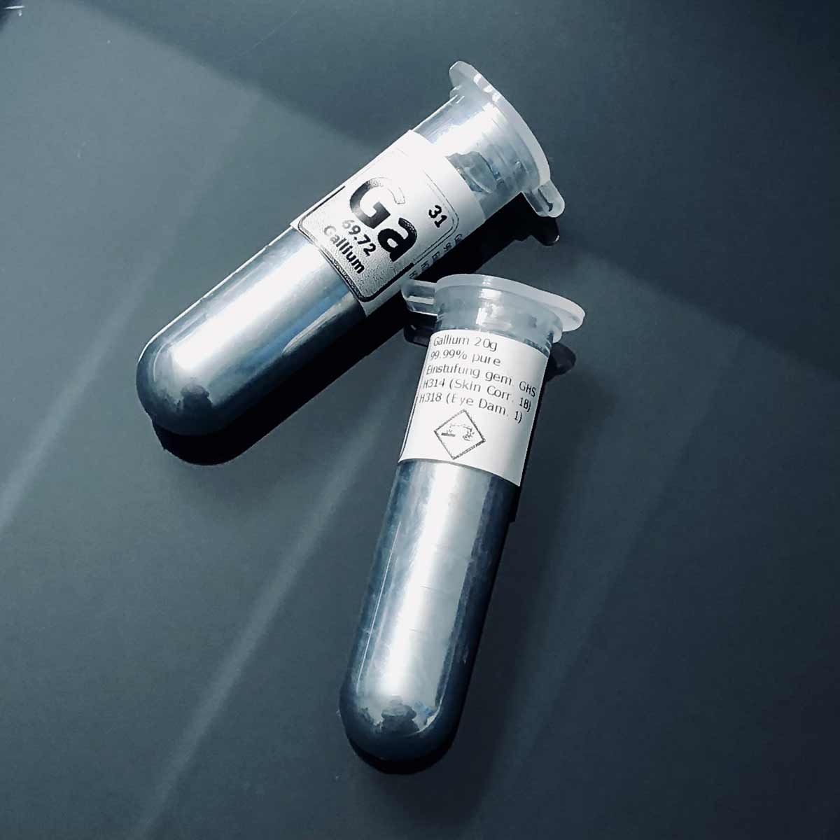 Gallium 99,99% 4N Ga 31 Flüssigmetall (a 20g)