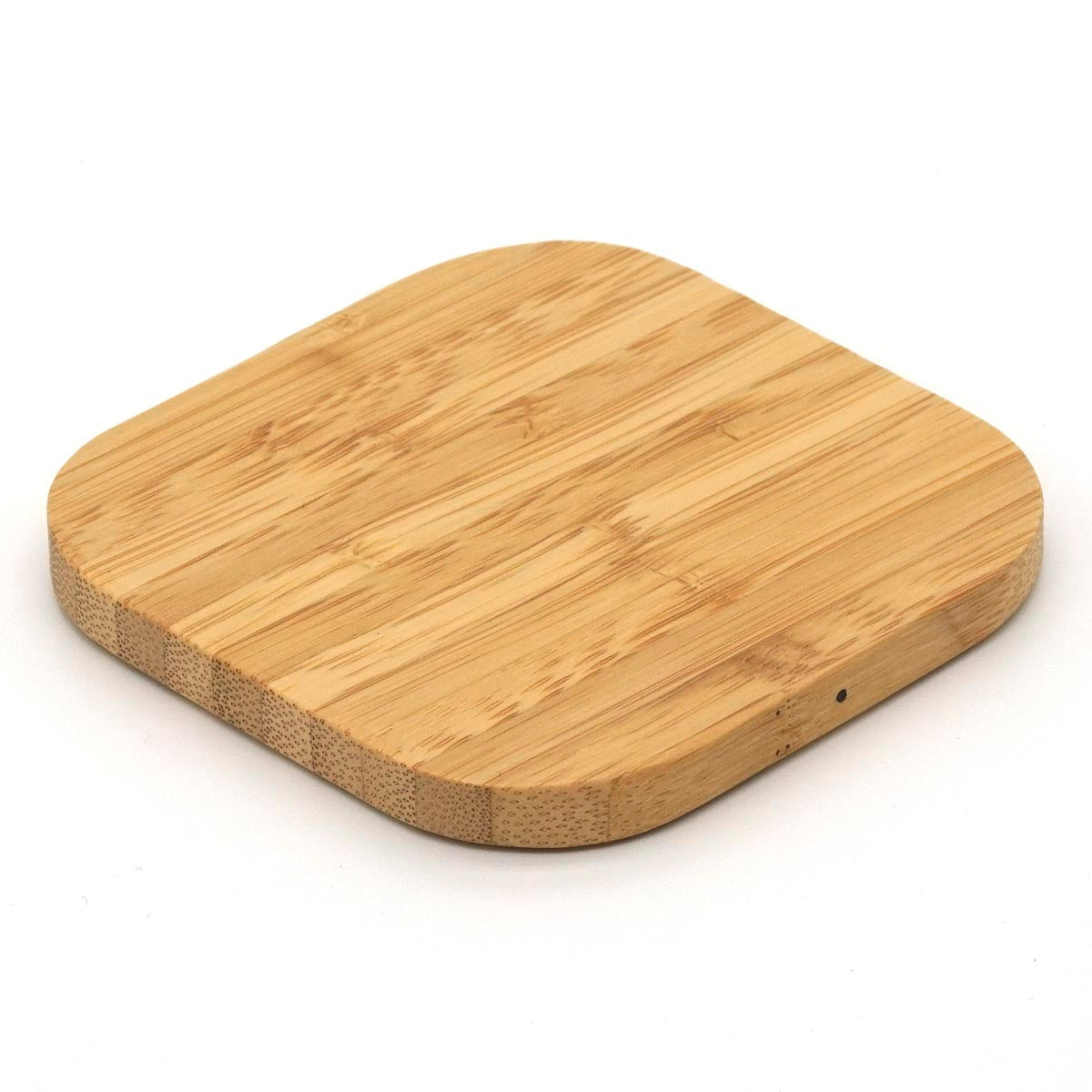 Bamboo charger for wireless charging of Qi compatible devices (wood)